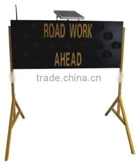 High Luminance Solar LED Construction Sign photo-4
