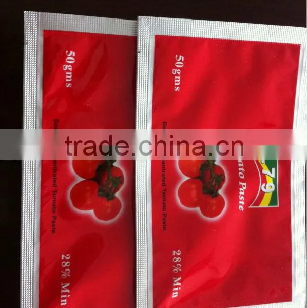 Tomato Paste Sauce Ketchup Factory 50g 70g 100g Double Concentrated Sachet