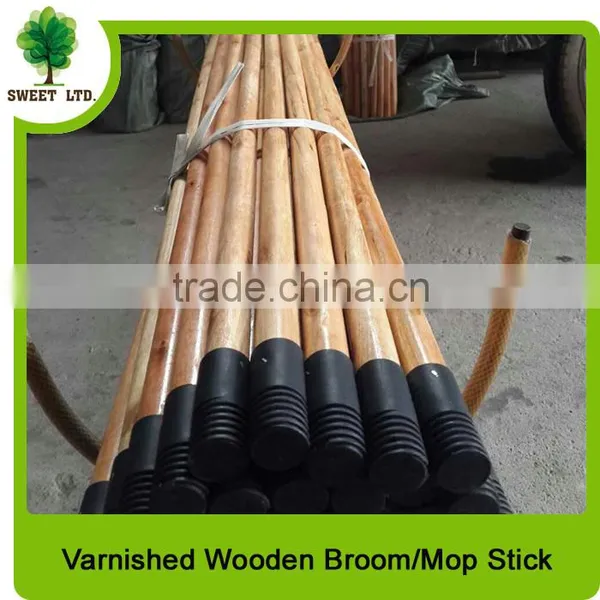2.2*120cm Varnished Wooden Brush Handle With Plastic Cap From China Supplier photo-5
