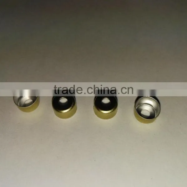 8mm Crimp Golden Aluminum Caps for Glass Cartridges photo-3