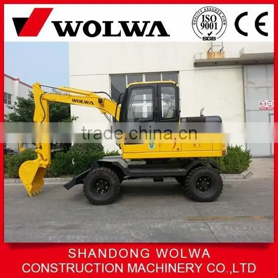 Wolwa Mini 6t Single Front Bucket Wheel Excavator photo-2