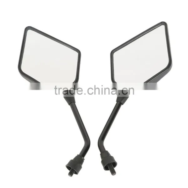 8mm Universal Wing Rear View Mirrors Side Pair For Suzuki Honda Kawasaki Yamaha photo-2