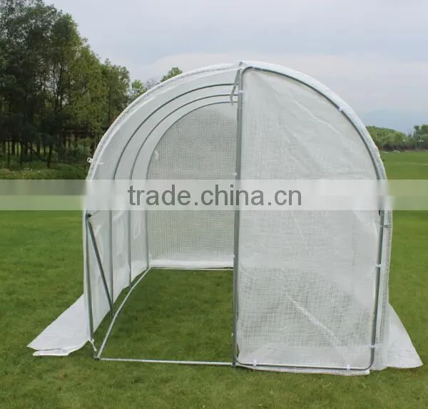 3m (L) X 2m (W) X 2m (H) Polytunnel Greenhouse Pollytunnel Poly Polly Tunnel Fully Galvanised Anti Rust Steel Frame photo-2