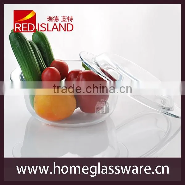 0.7L Transparent Tempered Glass Bowl Set for Microwave Oven photo-3