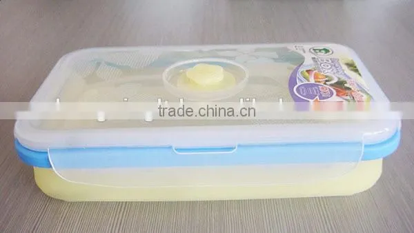 Collapsible Silicone Food Container Picnic Camp Short Travel Necessary