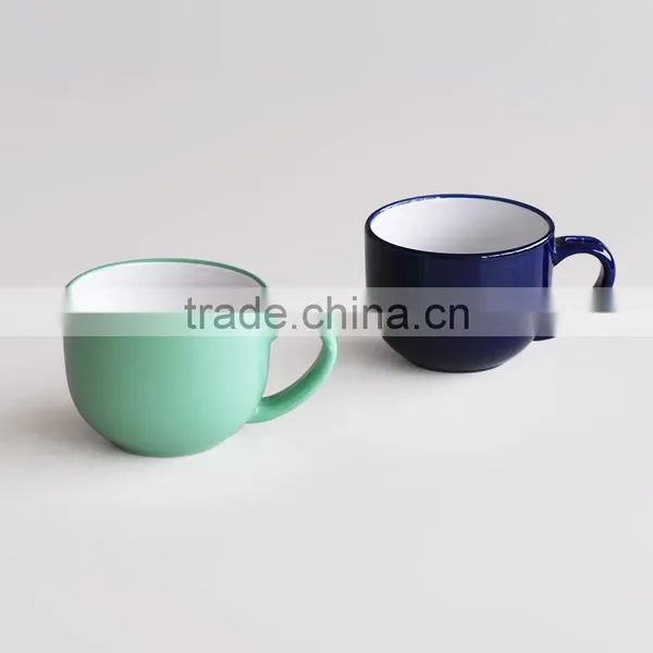 Ceramic Cheap Soup Mug Colorful Stoneware Soup Mug photo-5