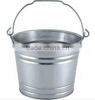 Galvanized Household Metal Garden Bucket With Handle photo-2
