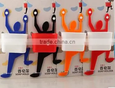Hanging Soap Holder Plastic Soap Box Suction Wall Holder photo-2
