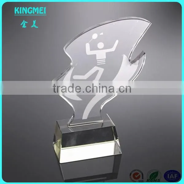 Custom Made Cheap Figure of Buddha Acrylic Crystal 3D Laser Optical Award and Trophy photo-4