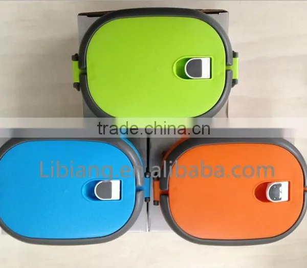 Wholesale Three-layer Stainless Steel Lunch Box and Practical Messtin in Three Color photo-2