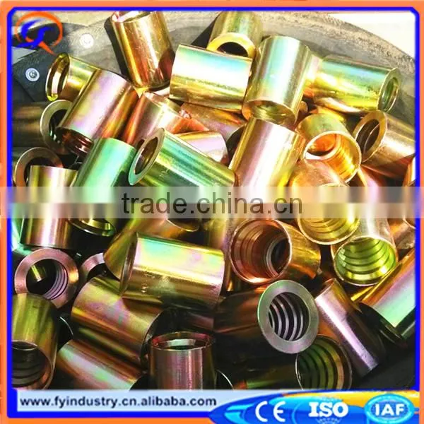 Discount,CNC Manufacture Carbon Steel Hydraulic Hose Female Ferrule FY 01400 photo-5