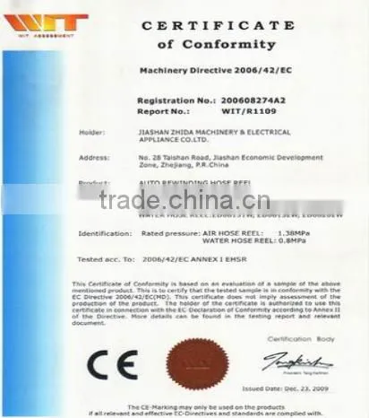15 Metre Air Certificate CE Hose Reel photo-5