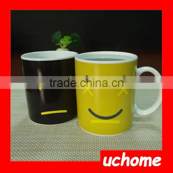 UCHOME 11oz Smile Color Changing Mug Customized Magic Heat Sensitive Mug photo-3