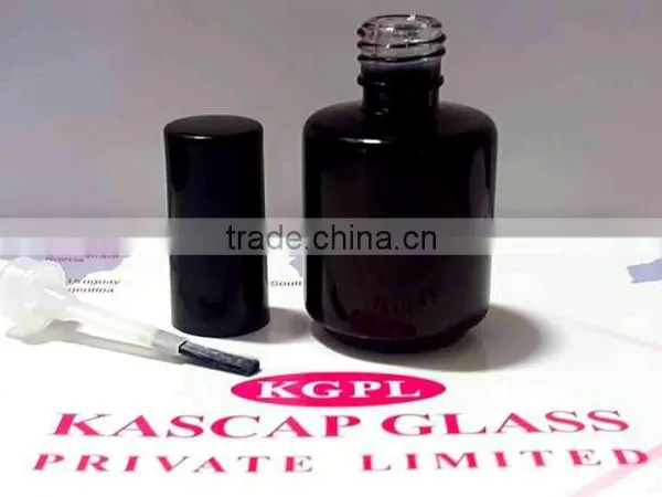 UV Coated Bottles for Gel Polish India,Black Premium Coated Glass Bottle Manufacturers photo-2