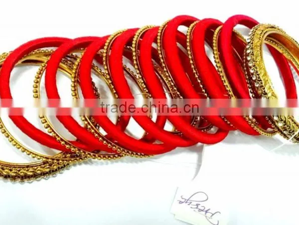 Wholesale Bridal Chura Kangan Bangles, Fancy Indian Bangles Factory Direct Price,Handmade Indian Bridal Jewelry photo-6
