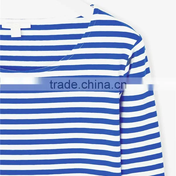 100% Linen Stripe Design Fashion Blouses Custom t Shirt Turkey photo-3