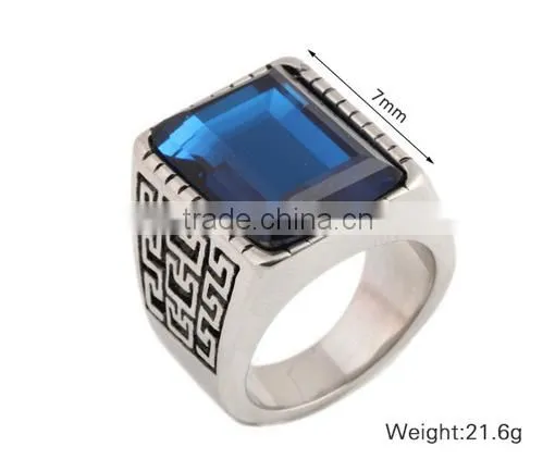 Custom Black Heart Playing Cards Mens Rings Vintage Style Big Titantium Steel Rings for Mens Gifts photo-3