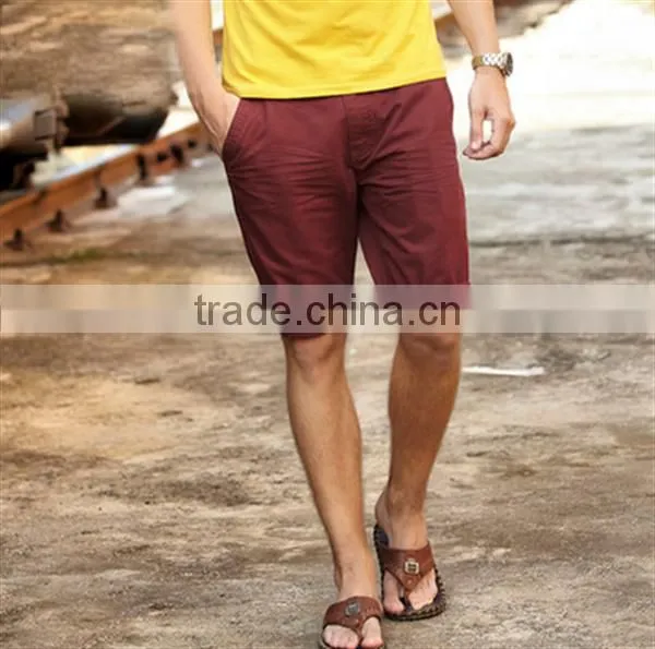 High Quality Hot Sale Cotton Green Anvy Blue Khaki Casual Boy Half Pants photo-5