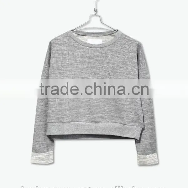 Custom Womens Long Sleeve Sweatshirt, Ladies Crop Top, Crewneck Sweatshirt photo-3