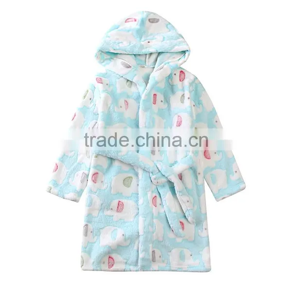 S65418A Cotton Worsted Flannel Children's Bathrobes photo-2