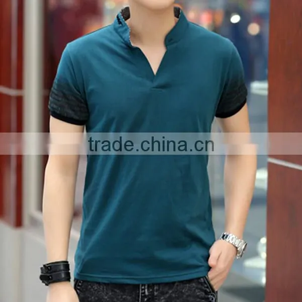 2016 New Design Slim Fit Soft Polyester /cotton Blend Fashion Men Polo Shirt Wholesale photo-3