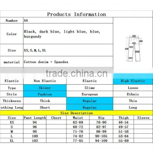 High Waist Women Latest Design Jeans Pants for Girl Skinny Denim New Fashion Jeans Pants photo-6