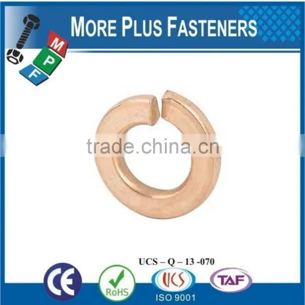 Made in Taiwan Silicon Bronze Medium Thick Stainless Steel Zinc Plated Steel Split Lock Washer photo-3