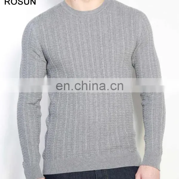 Best Design Long Sleeve t Shirt as Cotton Blended Fabric Knit Sweater Pullover Top of Unbranded Wholesale Mens Clothing photo-5