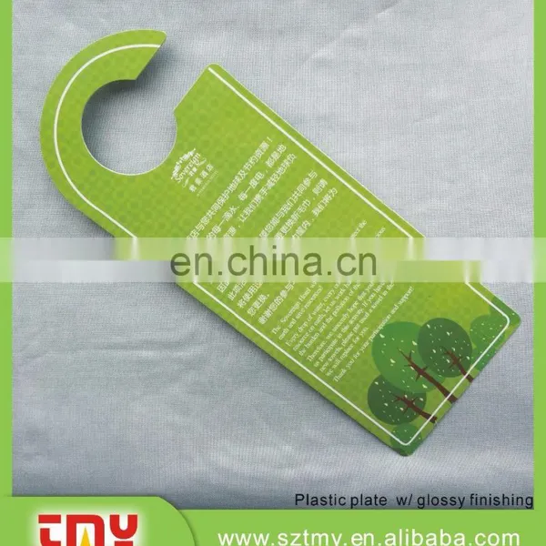 Custom Shape Offset Printing Pvc Hotel Room Door Hanger photo-3