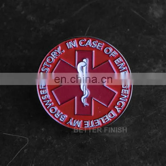Custom Wholesale Cheap Price Metal Pin Badge in China photo-3