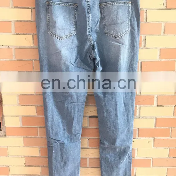 LAITE TR2011 Customized Women Jeans Denim Hole Skinny Pants High Quality Stretchy Pencil Pants Highwaist Blue Jeans photo-5