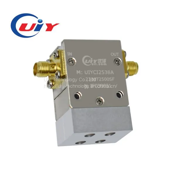 UIY Customized Small 5g RF Low Insertion Loss Coaxial Isolator High Frequency 2300 ~ 2500 MHz photo-2