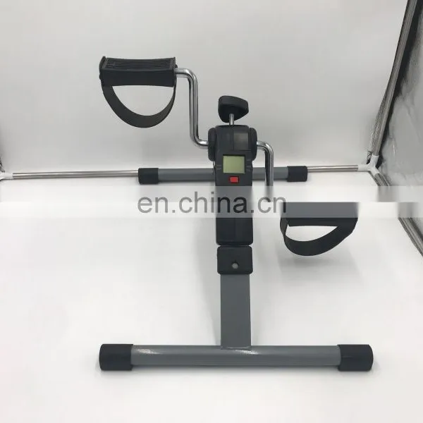 Portable Foldable Fitness Leg Rehab Trainer Home Gym Mini Foot Pedal Exerciser Cycle Exercise Bike photo-4