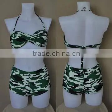 Woman Swimwear Twist Swimwear High Waist