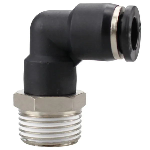 PL Series Plastic Male Pneumatic Push to Connect 90 Degree Elbow Quick Fittings photo-2