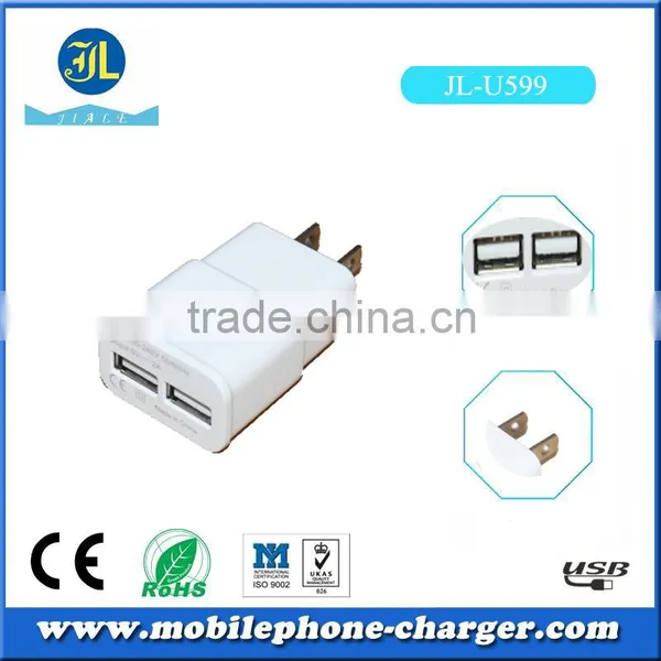 Dual Micro Usb Travel Charger for Mobile Phone Use 2A Cheap Baterry Charger With US Plug photo-4