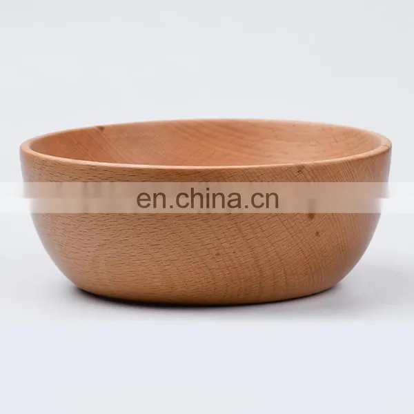 Cheap Hand Made Oraganic Rustic Printed Wooden Plates and Big Salad Dough Bowl With Spoons Decor for Buffet , Kitchen Supplies photo-5