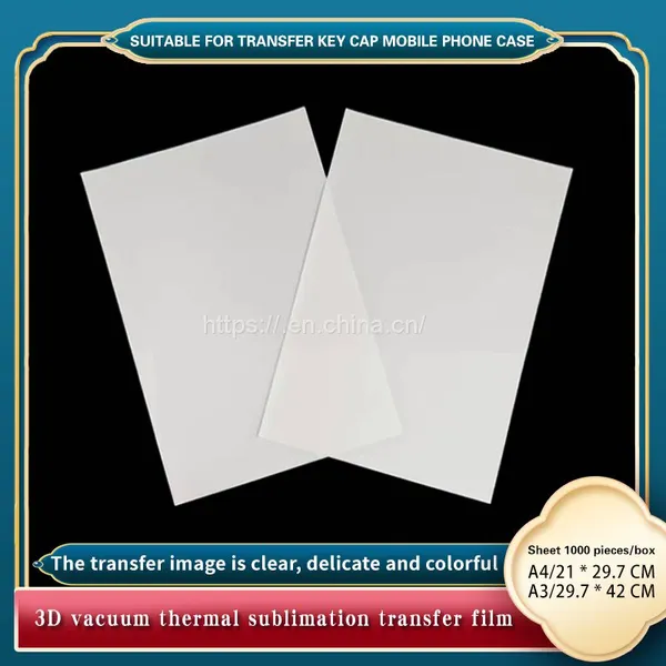 Heat Transfer Film.3D Vacuum Profiled Surface Heat Transfer Film. White Phone Case Key Cap Game Controller Transfer Imported Film photo-3