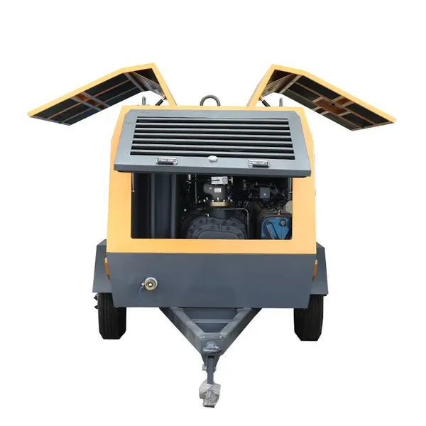 185 Cfm Mobile Diesel Engine Screw Air Compressor for Mining Sand Blasting photo-4