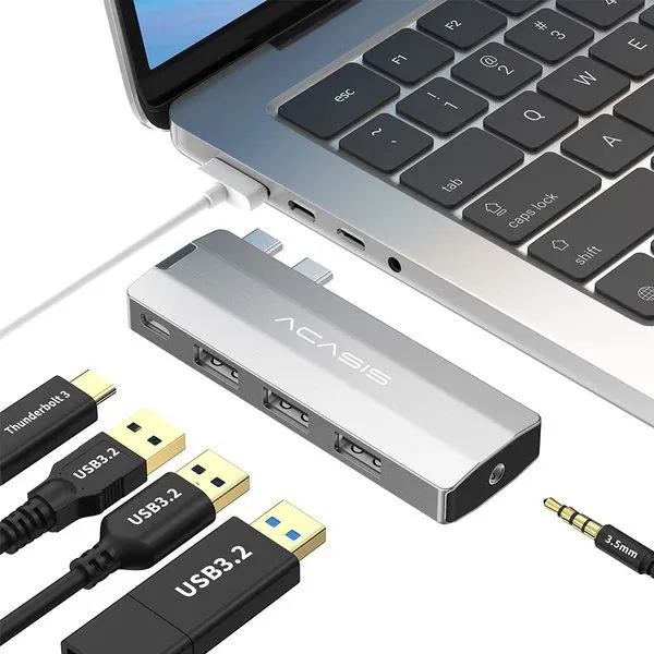 5-in-1 Hub for 2023-2016 MacBook Pro/Air With 40Gbps Data Port photo-2