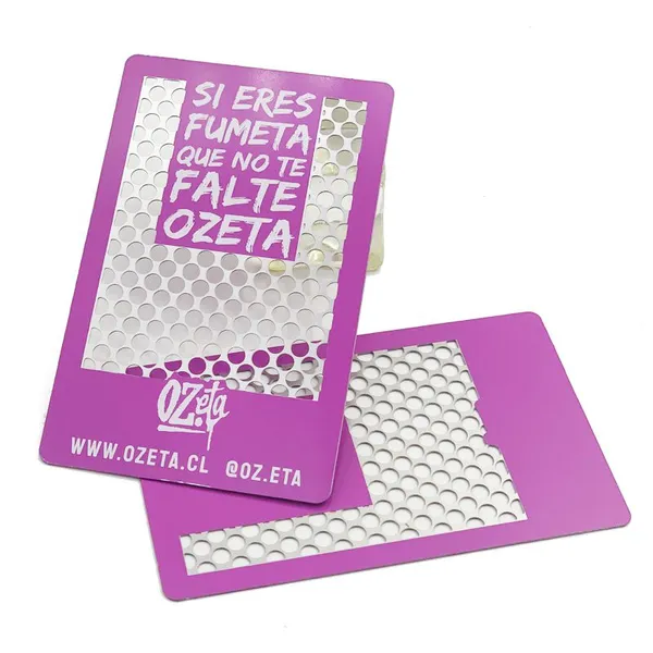 Custom Stainless Steel Metal Grinder Card Gold /silver Plated Metal Business Card photo-4