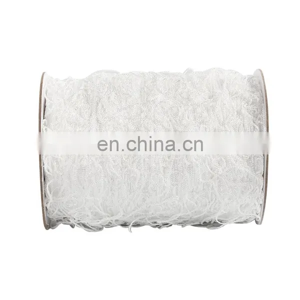 White Soft 5x350ft Nylon Plant Trellis Netting 6 Inch Mesh Polyester Garden Trellis Net for Vegetables photo-3