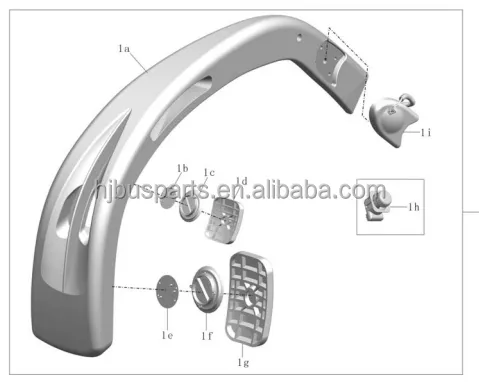 Kinglong Bus Spare Parts Side Mirror 021 100cm Bus Body Kit Bus Rearview Mirror Accessories photo-3