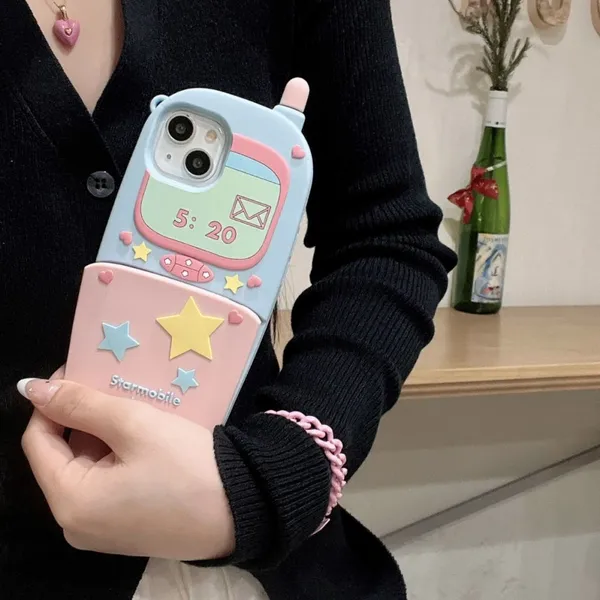 The Three-dimensional PHS Flip Mirror Holder Protects the Shockproof Mobile Accessory Phone 12 13 14 15 Pro Max photo-2