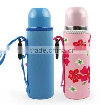 Neoprene Bottle Sleeve for Hot Water Bottle, Soft and Insualting With Lanyard, Any Printing photo-2