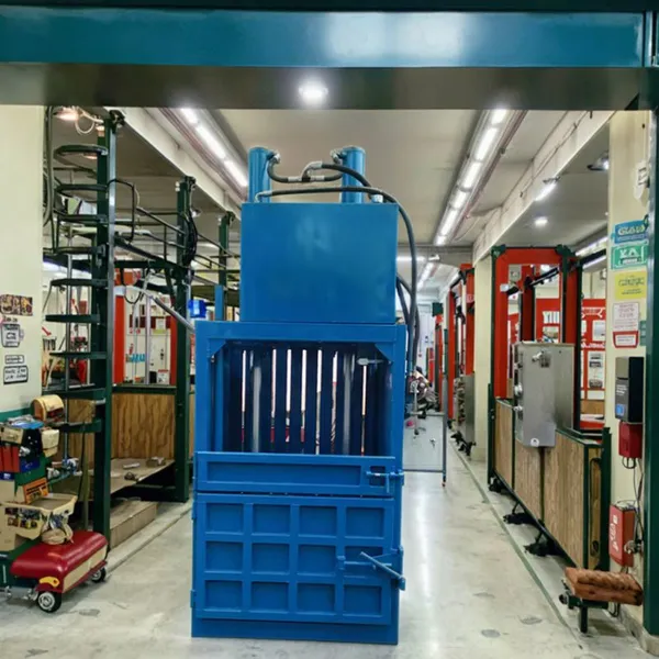 New Light Vertical Hydraulic Baler for Apparels for Waste Clothes Various Film Belt Bags Bottles Pouch Case Cans Wood Pump photo-6