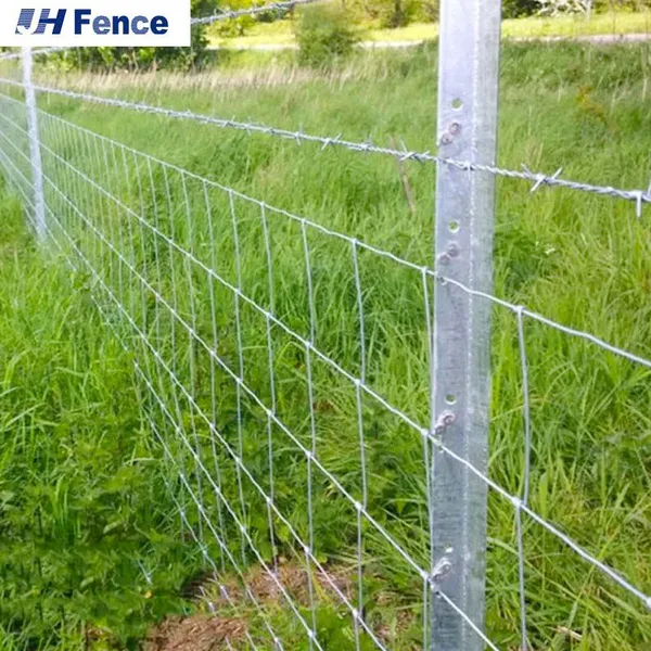 Galvanized Iron Farm Cattle Field Metal Horse/Sheep Fence Mesh for Livestock Grassland Fixed Knot Isolation Steel Wire Mesh photo-4