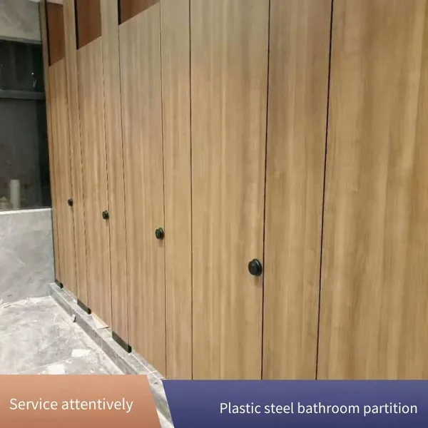 Sichuan Tebiao Supplies Antibacterial Compact Laminate Toilet Partitions, Waterproof, Wear-resistant, Simple Solid-color Wood Grain Toilet Partition Boards photo-3