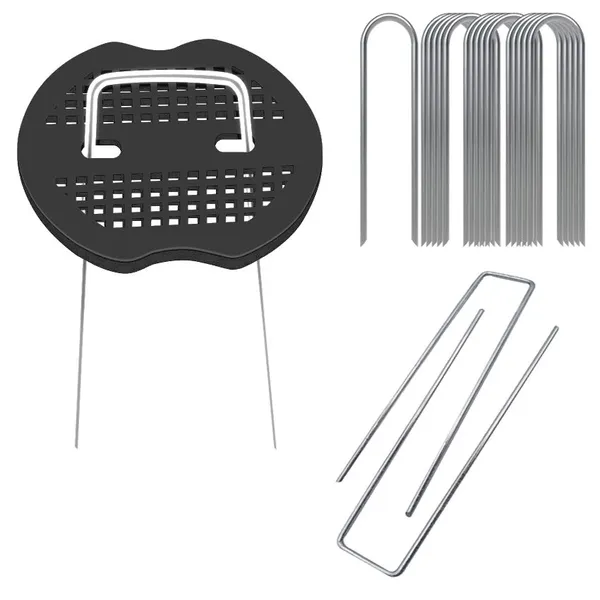 U Shape Staple Wholesale 6‘’ Sod Staples Landscaping Ground Staple Weed Pins U Pins for Weed Barrier photo-4