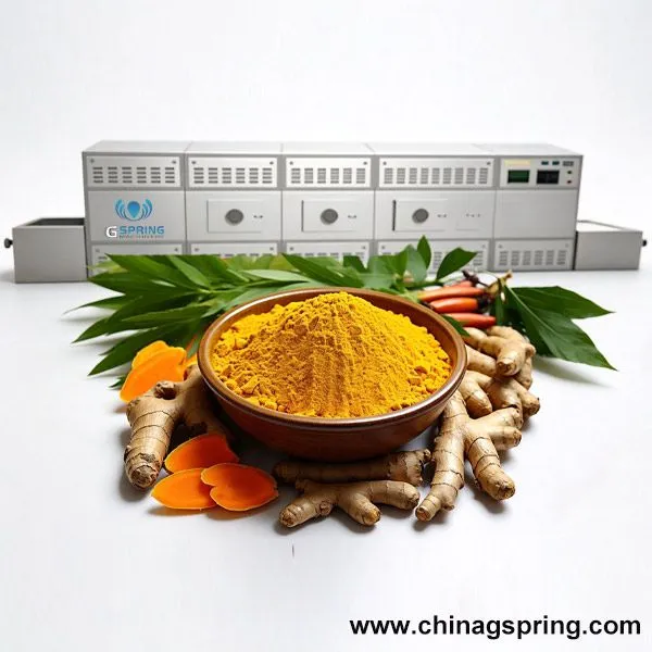 Continuous Microwave Turmeric Drying Machine | Industrial Turmeric Drying Equipment for Fast & Uniform Processing